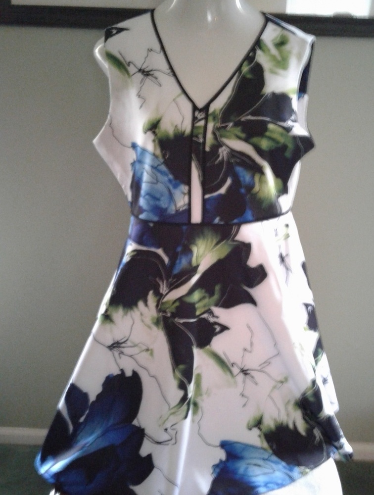 👗 Reed Krako Floral Dress w/Skater Style Skirt 👗